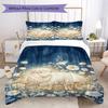 Healing animals Pattern Bedding uilt Set uilt Cover Pillowcase Home Decoration Birthday Gift (1 * duvet cover + 2 * pillowcase  without core)