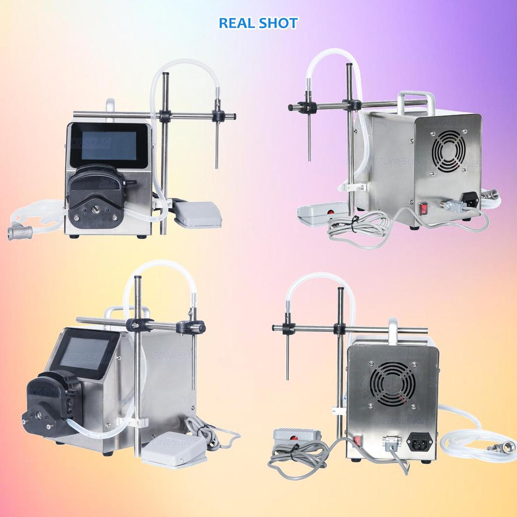 ZONESUN ZS-YTPP6001 Semi-Automatic Filling Machine Essential Oil Beverage Peristaltic Pump Filler Milk Perfume Cosmetic Bottle