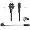 1.5M EU US Universal Laptop 3-pin Charger Plug Power Adapter Cord Cable For HP Dell Toshiba Sony ASUS Lenovo Samsung Notebook