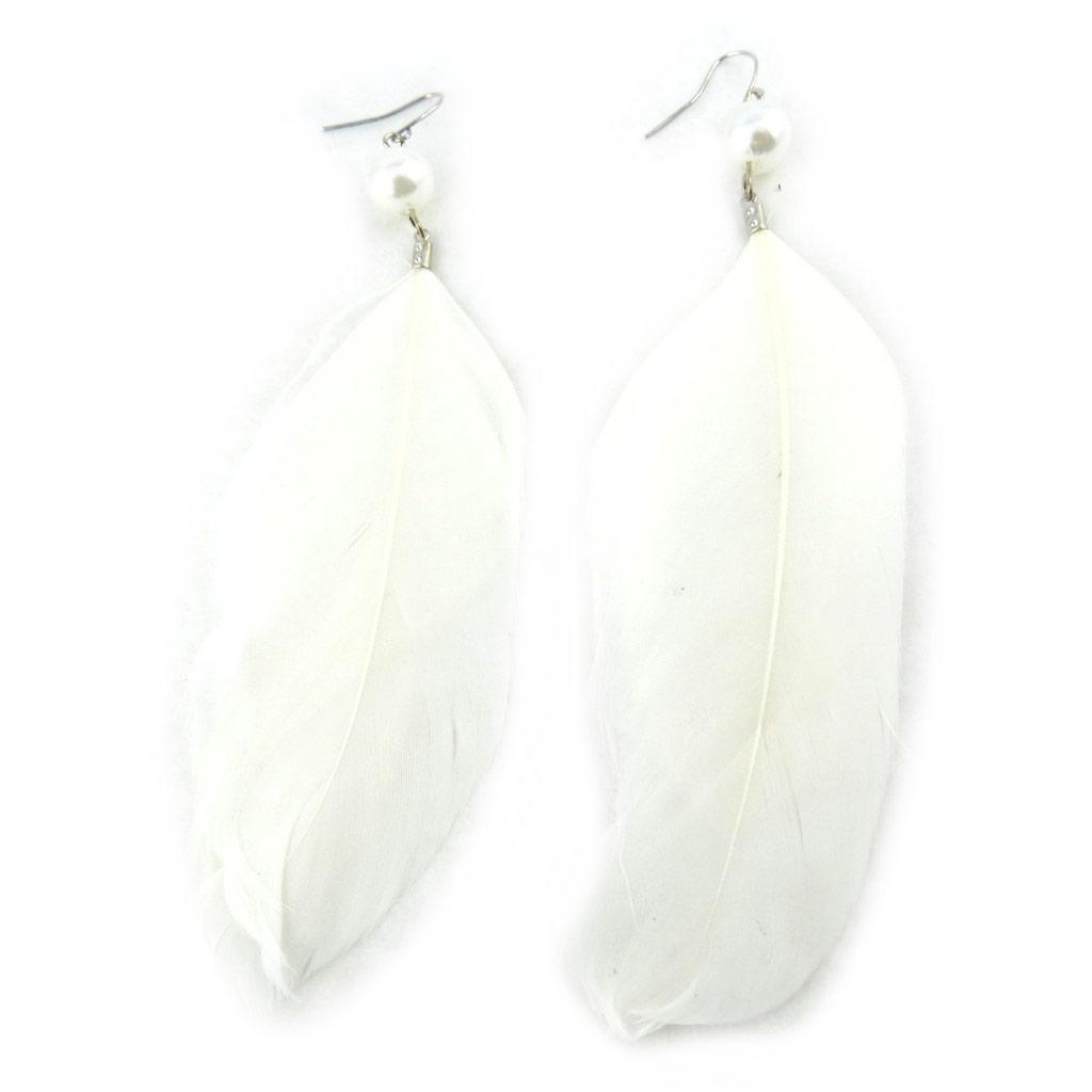 Les Trésors De Lily [N1583] - Boucles Créateur 'Cheyennes' blanc