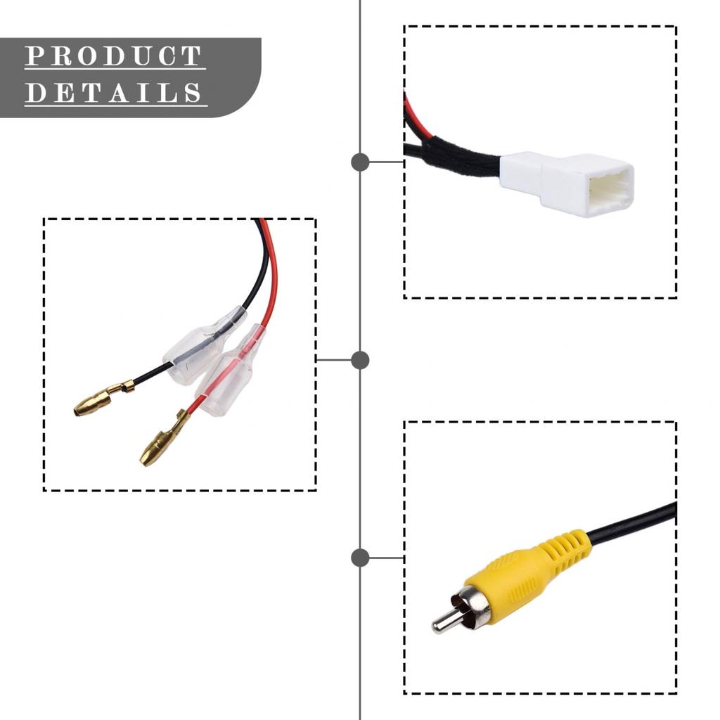 Camera Cable For Toyota Harness Plastic + Metal Replacement