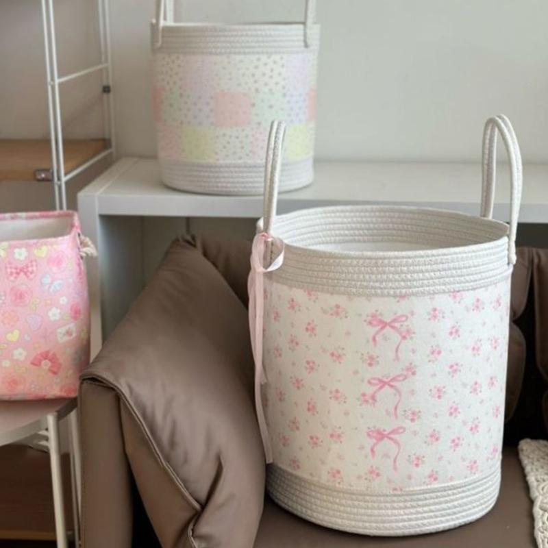 Stylish Fabric Clothes Bin With Reinforced Structure For Dorm Apartment Or Nursery Arrangement