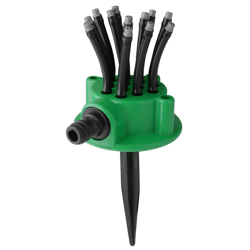 Garden Sprinkler Multi Tips Lawn Sprinkler Head Nozzle 12 Flexible Spray Nozzles 360 Degree Rotating Lawn Sprinkler