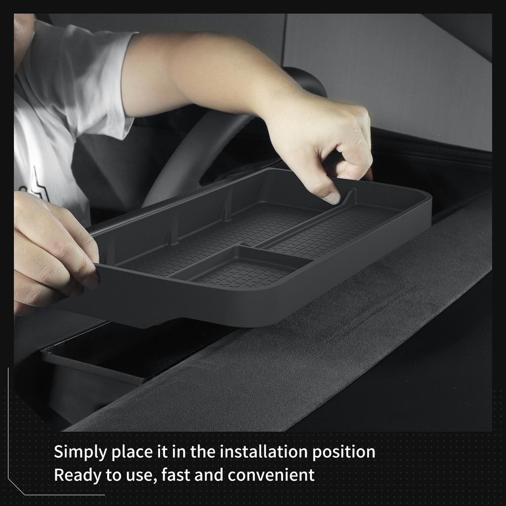 for Tesla Model Y Juniper/Launch 2025 Car Dashboard Storage Box  Interior Accessories Central Control Screen Rear Storage Tray