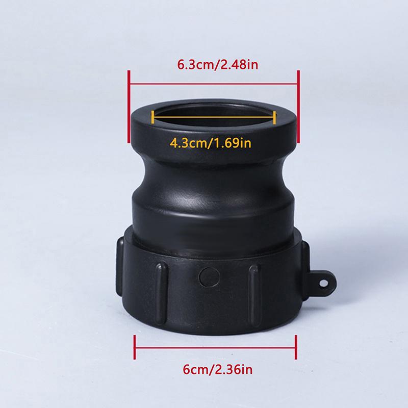 Thicken Female Connector IBC Tank Adapter 60mm Thread to 2 Inch Male Quick Connect Female Camlock Coupler Camlock Fitting
