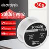 0.8mm No-Clean Rosin Core Solder Wire, 30g Roll for Low-Temp Household Welding Repairs