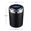 Hot Car Ashtray with Lid Smell Proof Stainless Steel Blue Led Portable Ashtray Cup For Ford Mk2 Mk3 Mk4 Mk5 Mk7 Fiesta FOCUS 2 3