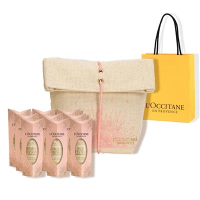 Hand Cream GIFT FOR 9 Hand Gift Gift for Women and Popular Holiday Gift Set with Pouch and Shopper Bag [2025 Holiday] L'OCCITANE ALL, Mini-Sized
