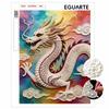 Pearl Painting Art Painting Kit for Adults and Beginners, Mystical Dragon Sparkling Painting Craft Home Wall Decor Handmade Gift