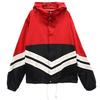Danke Schon Switching Nylon Jacket F Red X Black Hooded Men's Used