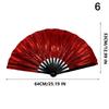 Holographic Folding Fan Pvc Glitter Laser Taiji Fan Dancing Clap Fan For Kung Fu Concerts And Rave Parties Colorful Accessory