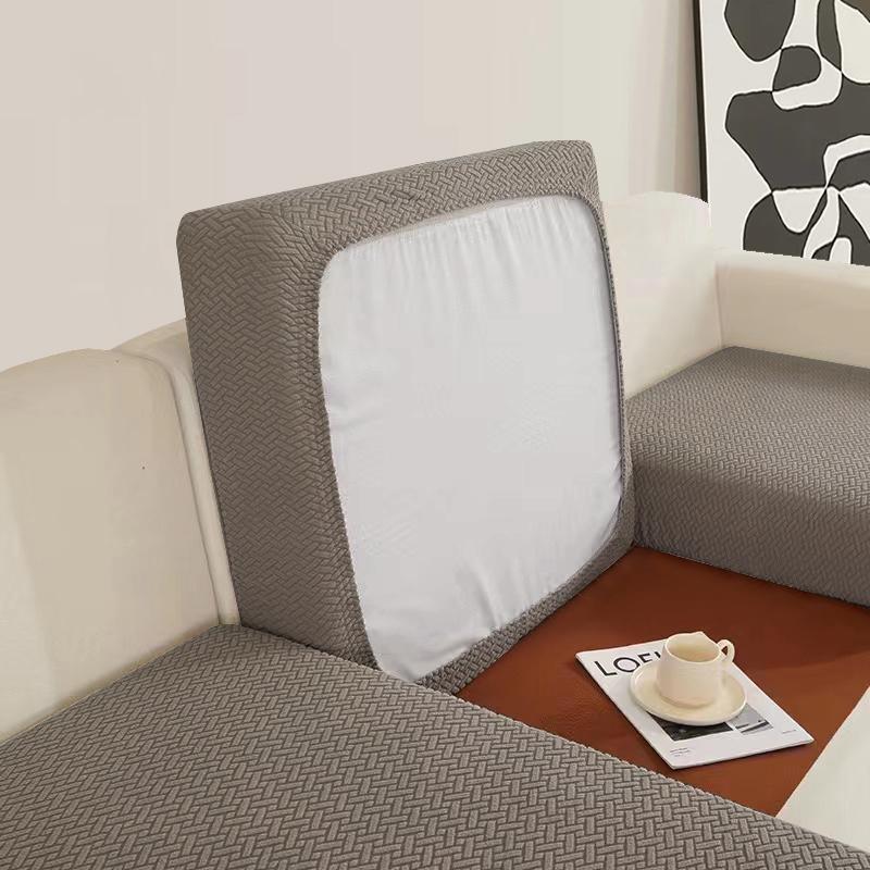 Jacquard Sofa Cushion Covers Elastic Sofa Seat Cover For Living Room Couch Plaid Sofas Slipcovers Airchair Seat Cover Home Hotel