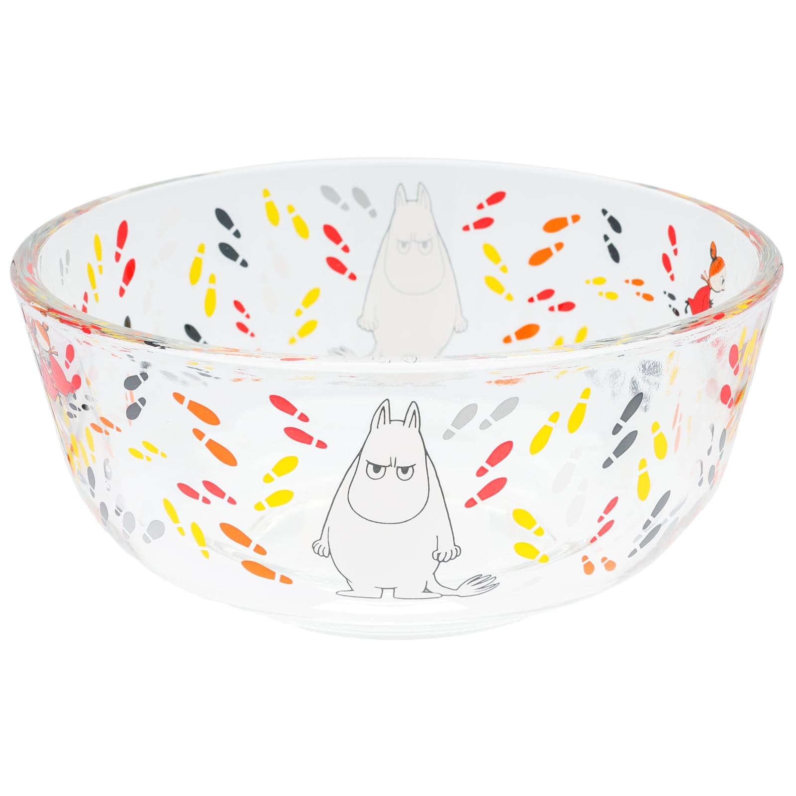 

Takasaka International Japan Moomin Glass Salad x Simple Bowl, Bowl, 11.5cm 5.2cm Diameter, KUTSUATO, Clear, MM-G36-006