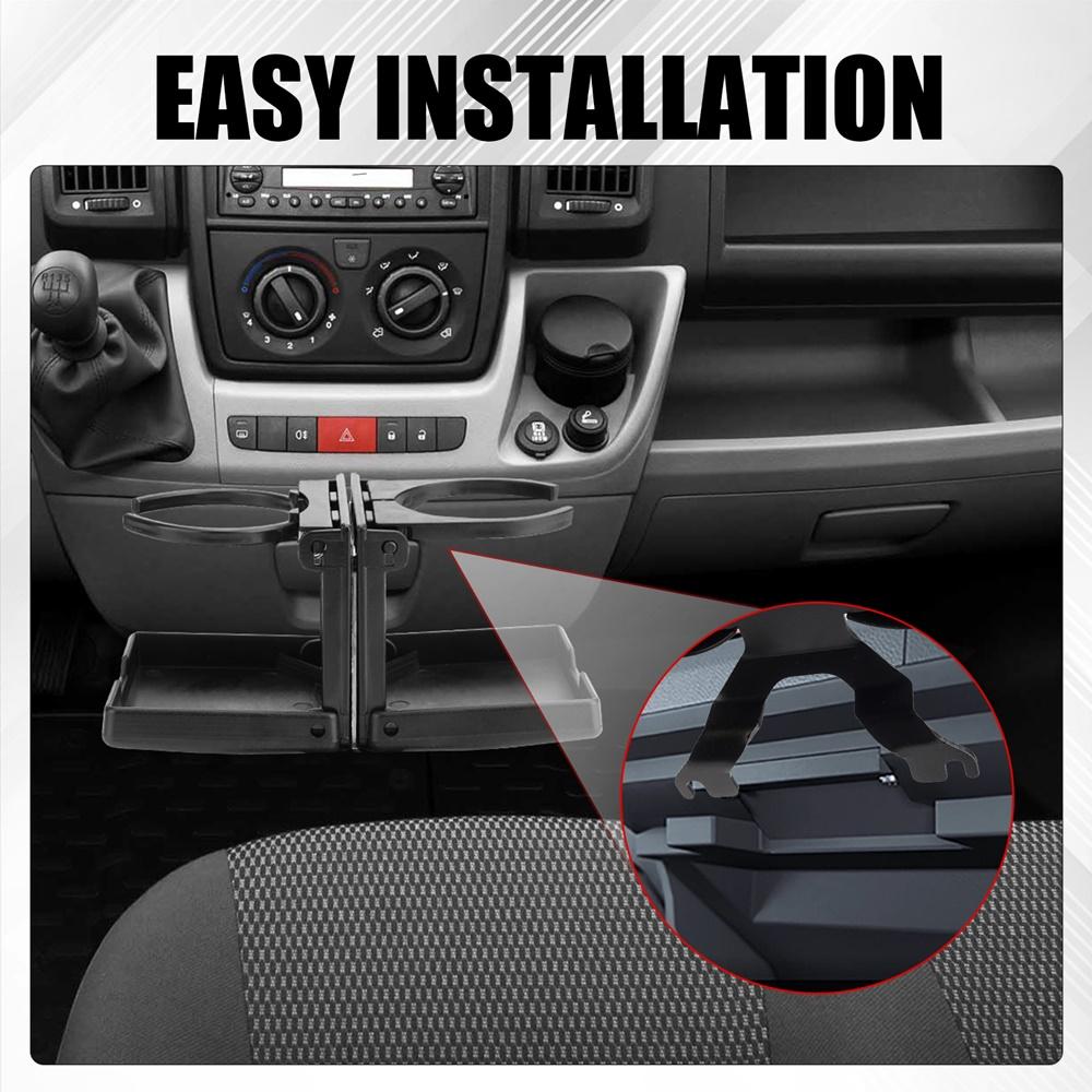 Portabicchieri Doppio per Peugeot Boxer Citroen Relay Fiat Ducato 2007-2024 Camper