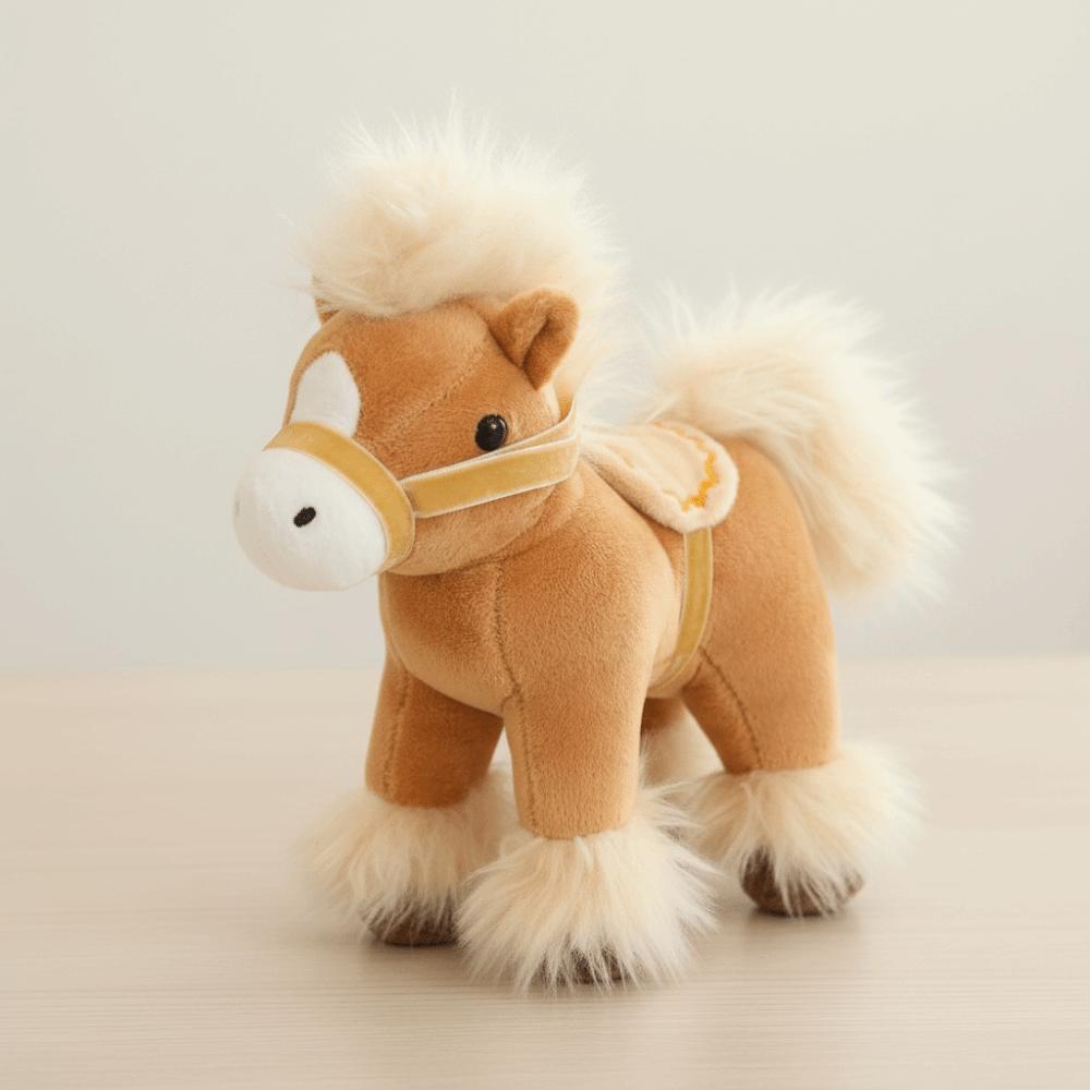 Simulation Horse Plush Toys Cute Zodiac Pony Figurine Funny 2026 Horse Plush Doll  Home Decoration