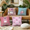 Cartoon OOpanchu Cushion Cover Plush Fabric Soft Double Sided Print Sofa Cushion Cover Throw Pillow Covers