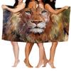 Home bath towels for the body towels bathroom quick drying microfiber beach towel Oil painting style man large sports towel