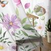 Spring Flower Butterfly Sheer Curtains For Living Room Bedroom Home Decor Kitchen Tulle For Windows Voile Drapes
