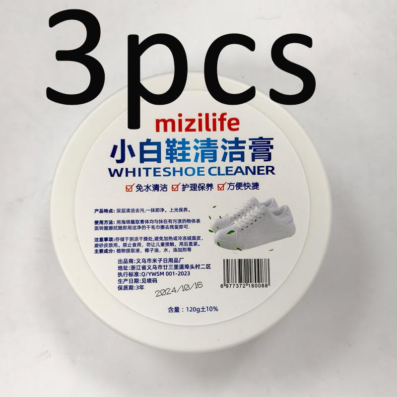 1/2/3Pcs White Shoes Cleaning Cream With Sponge Multifunctional No-wash Shoes Stains Removel Special Household Shoes Cleaner Kit