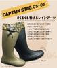 Fukuyama Rubber Work Shoes Captain Stag Rain Boots Olive SS 2E #Roll-Up