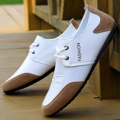 Fashion PU Leather Men Casual Flats Shoes Luxury Brand Mens Loafers Moccasins Breathable Slip On Black Driving Shoes New Fashion