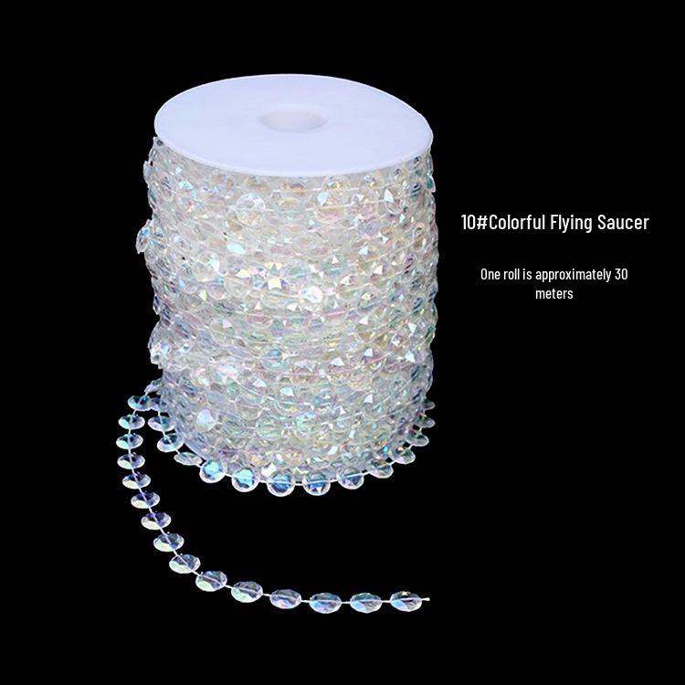 Acrylic Beaded Curtain for Weddings, Aisle Runners, Stage Decor, and Christmas Trees