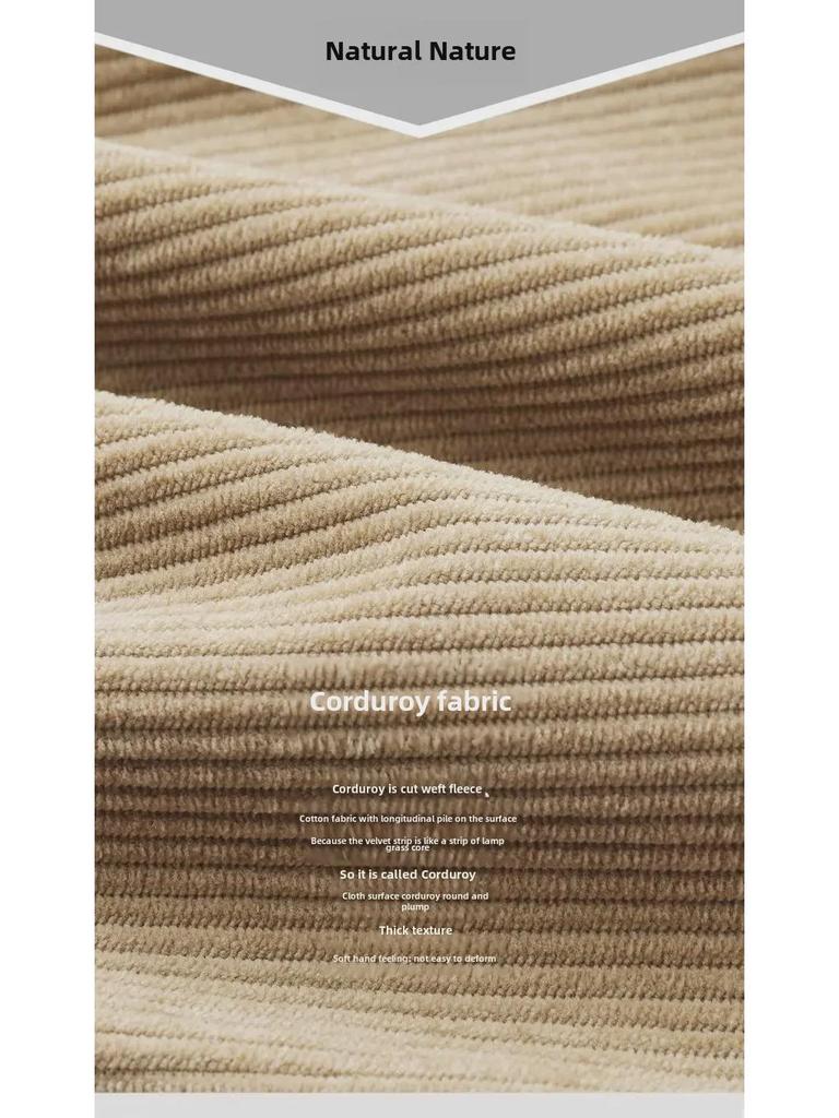 Men's High-End Corduroy Elastic Straight-Leg Trousers - Casual & Trendy for Autumn/Winter