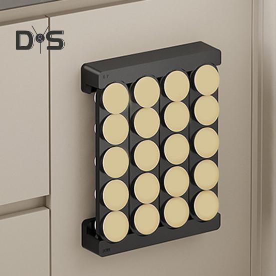 20-Slot Coffee Pods Holder Large Capacity Storage Rack for K Cups BPA-Free Coffee Capsule Display Cabinet for Countertop Drawer