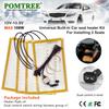 Nouveau kit chauffant intégré pour siège de voiture 108 W pour 2 sièges Universel 12 V Câble en alliage Coussinets chauffants Interrupteur à double commande 3 niveaux Avec faisceau de câblage