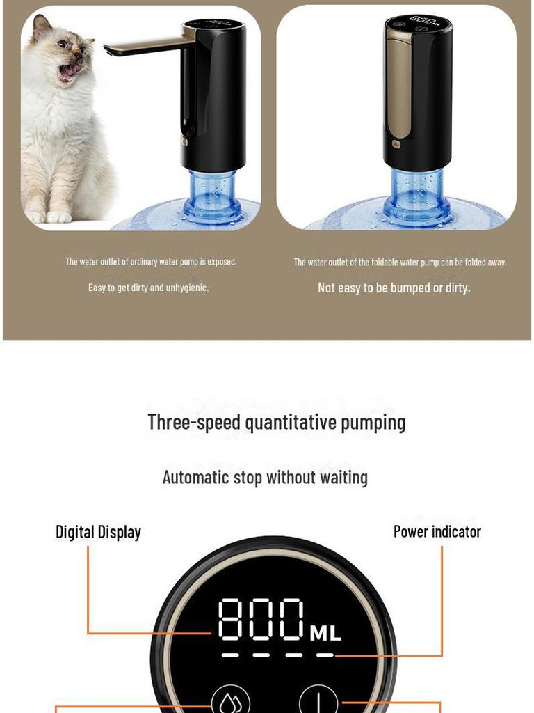 Portable Automatic Electric Drinking Water Pump Dispenser