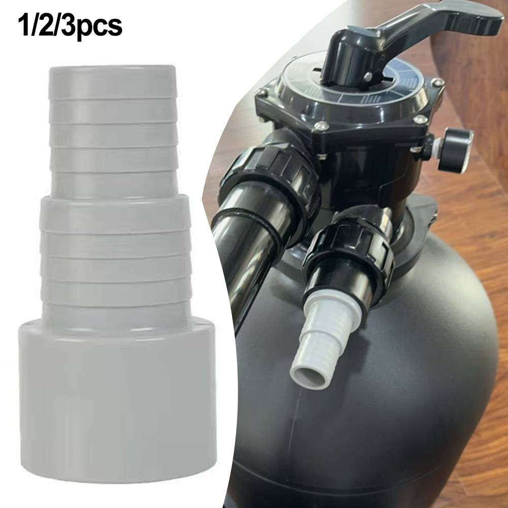For 32 Mm Hose 50 Mm Socket Pool Pump Adaptor Compact Swimming Pool Adaptor Hose Nozzle Quick Integration Secure Fit