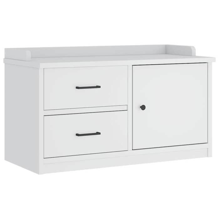 VidaXL Hallway Bench SANDNES White 87x40x50 Cm Solid Pine Wood, Bench, Entryway Bench, Shoe Bench, Bench of 4010465