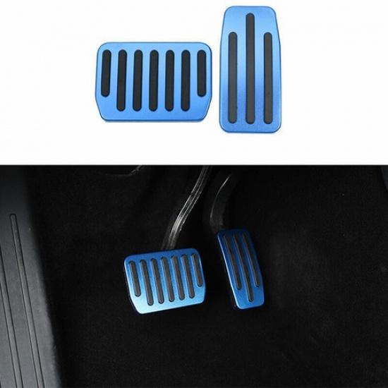 Blue Aluminum Brake & Gas Pedal Accelerator Pad Cover For Tesla Model 3 17-
