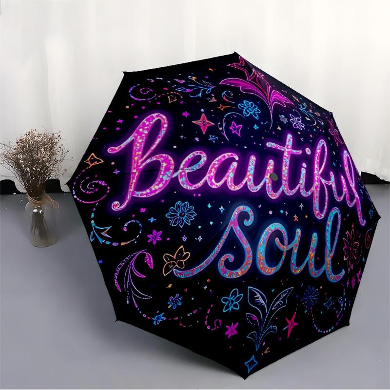 1pc Beautiful Soul Automatic Opening/Closing Umbrella with Operation & Windproof Canopy yy260311087