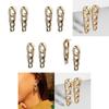 Trendy Alloy Geometric Earrings For Women With Exquisite Diamond Chain Design