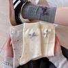 Trendy Bow Knot Floral Mid-Calf Ballet Socks for Spring/Summer - Perfect for JK Style & Skirts