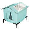Outdoor Garden Cats Shelter Strays Cats Protective Nests From Rain And Cold Prevent With Stand,large