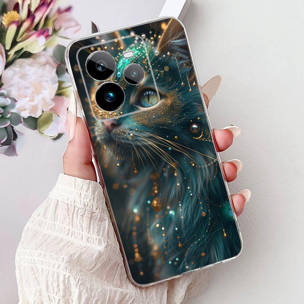 For Realme GT 7Pro Case Cover Clear Cute Cartoon Cat Fashion Cool Soft TPU Casing For Realme GT 7 Pro Phone Case RMX5010 RMX5011