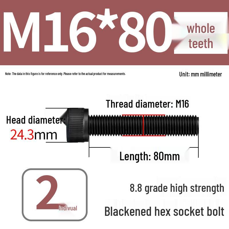 8.8 High-Strength Socket Head Cap Screw Bolt (M4-M20)