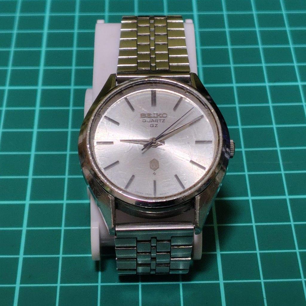Used SEIKO QUARTZ QZ Seiko Quartz Vintage Men's Watch Silver Dial