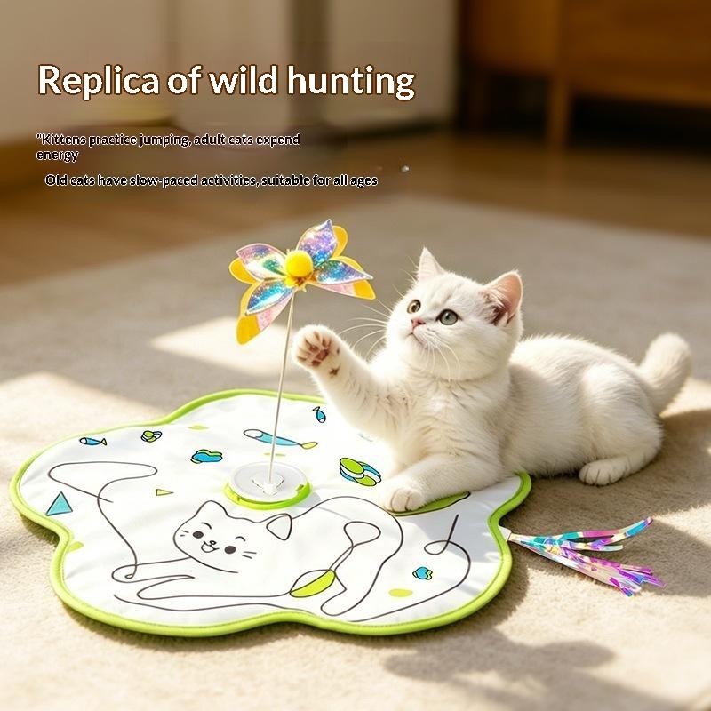 Interactive Motion Activated Cat Toy Hide and Seek Squeaky Mouse Easy to Operate for Home Cat Enrichment Play