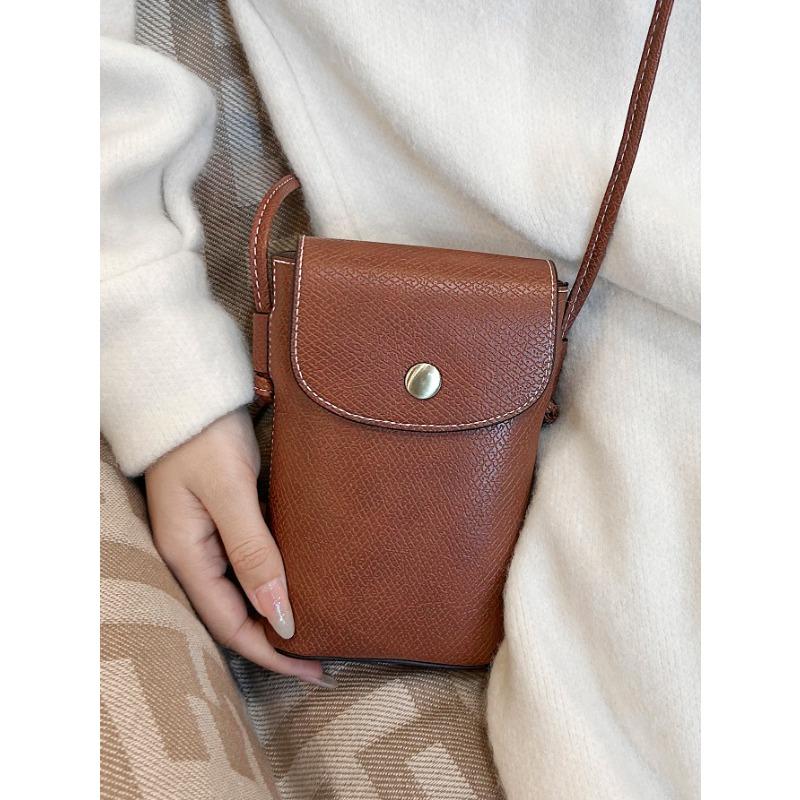 Damen Retro Kunstleder Kleine Größe Umhängetasche Designer Handy Tasche Mini Schultertasche