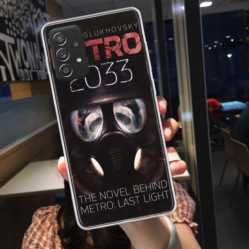 Metro 2033 Phone Case for Samsung A54 A57 A37 A17 A14 A15 A12 A24 A34 A55 A35 A25 A52S A07 A05S A04S A22 A32 A72 Galaxy Note 20