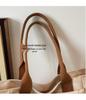 Versatile Women's Large Canvas Tote - Fashionable Mother-Child Casual Shoulder Bag for School & Commute