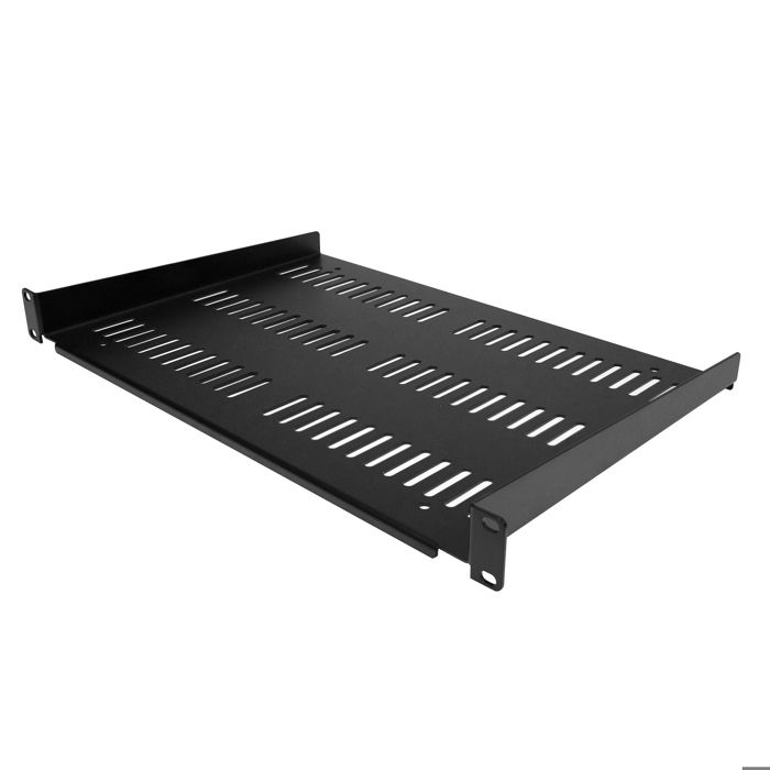 StarTech.Com 1U 19 hüvelykes rack polc - Univerzális szellőztetett rackbe szerelhető polc - 19" Patch Panel konzolos polc - Tároló Ra