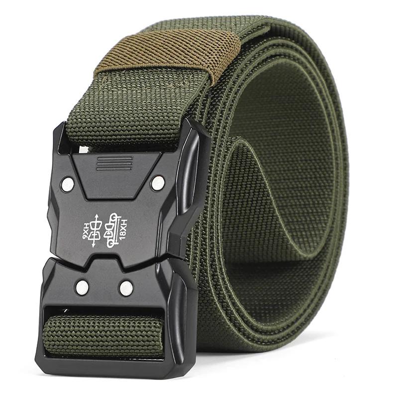 Tactical Belt Quick Release Elastic Belt Casual Tooling Training Belt Men's Trousers Belt
