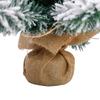 Mini Christmas Tree 17.7in High Lifelike Vivid Colors Snow Flocked Table Christmas Tree
