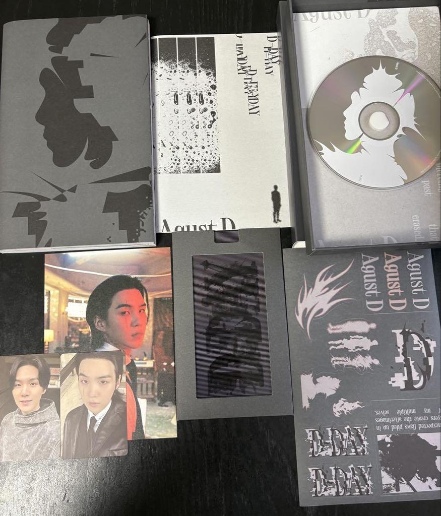 [USED] D-DAY Agust D CD 2-pack Set with Bonus BTS Suga