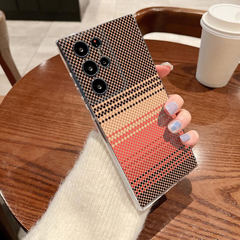 Stripe Pattern Case For Samsung Galaxy S26 S25 S24 Ultra S23 S25 FE A57 A17 A37 A16 A56 A55 A15 A35 A36 5G Soft TPU Phone Cover