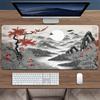 Extra Large Ink Landscape Gaming Mouse Pad Thick NonSlip Rubber Desk Mat Washable with Locked Edge for Gamers